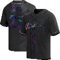 Men's No.25 Bruce Kison Pittsburgh Pirates Black Replica Holographic Alternate Jersey