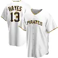 Youth No.13 Ke'Bryan Hayes Pittsburgh Pirates White Replica Home Jersey