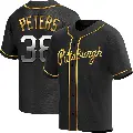 Youth No.38 Dillon Peters Pittsburgh Pirates Gold Replica Black en Alternate Jersey